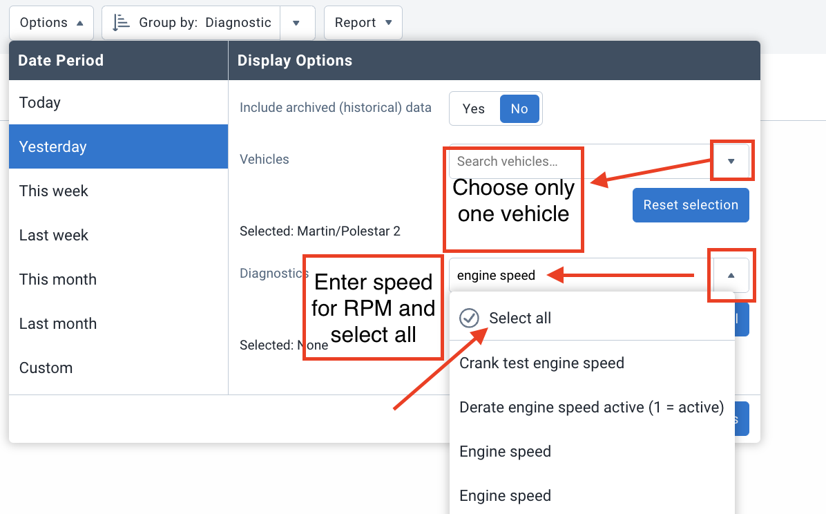 Speed Up Create Rpm How to analyze the RPM (engine speed) and speed of a vehicle