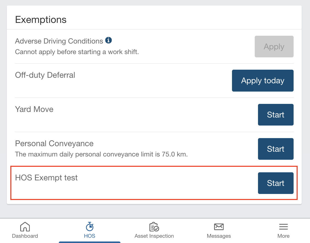 Geotab Drive: How to Activate HOS Exemption (Exemption Permit)